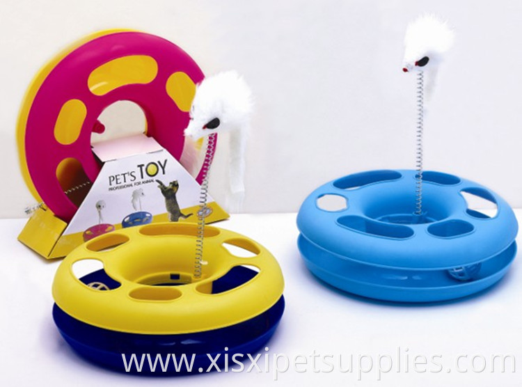 Funny Game Easy Round Track 3 Layers Ball Cat Toy For Sale